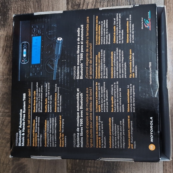 Motorola T605 Bluetooth Automatic Music & Hands-free System MOTBT605CK - Picture 4 of 9